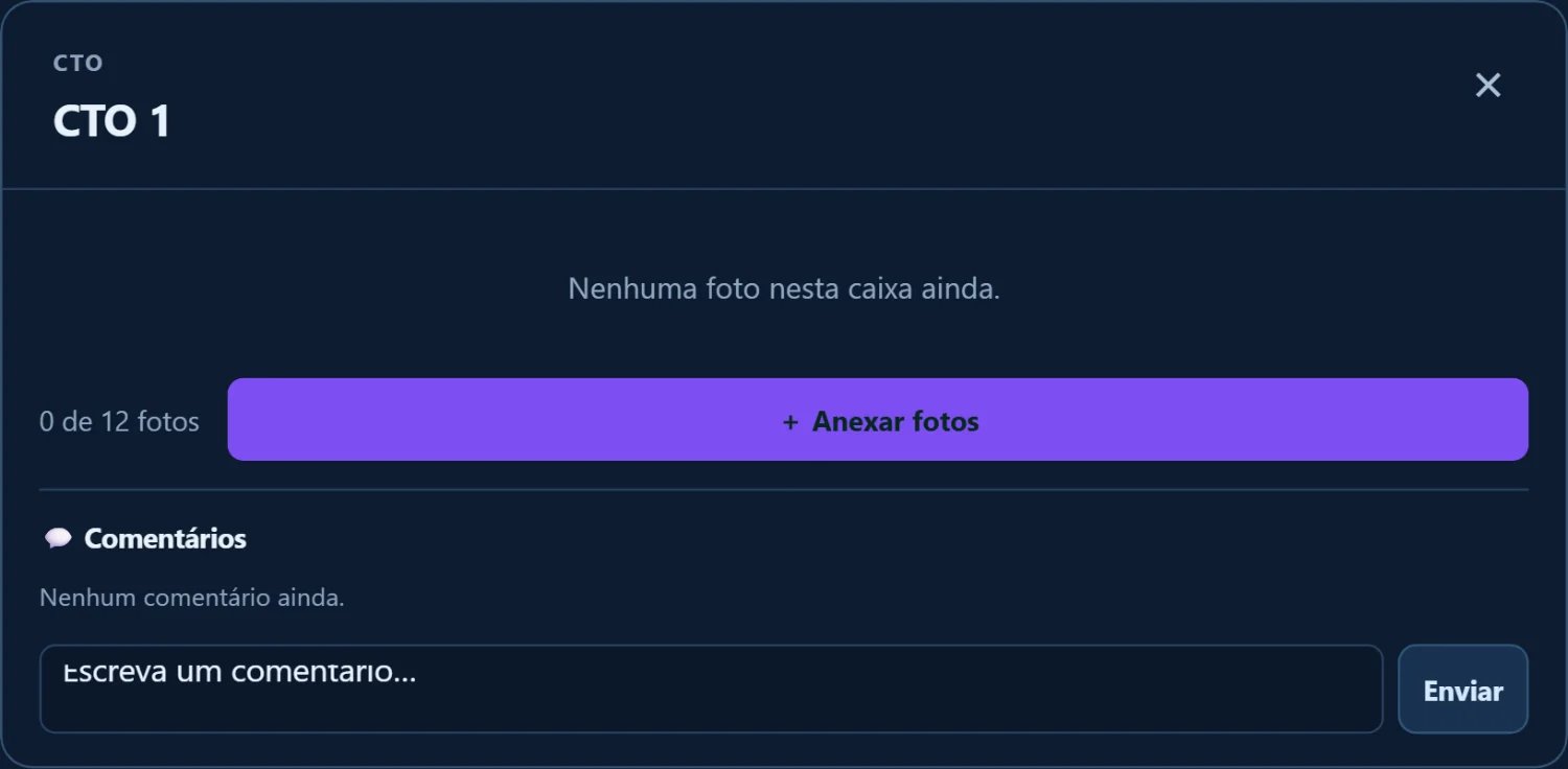 tela de fotos e comentários da caixa